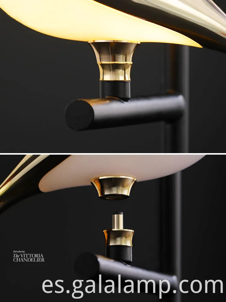 Lámpara de pared LED de pájaro de órgano nórdico para la decoración del dormitorio